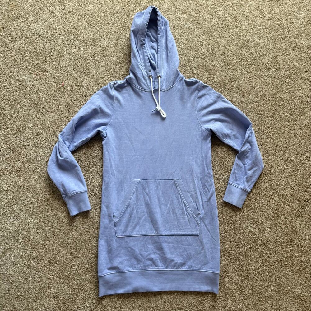 Athleta Women's‎ Sundown Hoodie Dress Pullover Long Sleeve Periwinkle Blue S